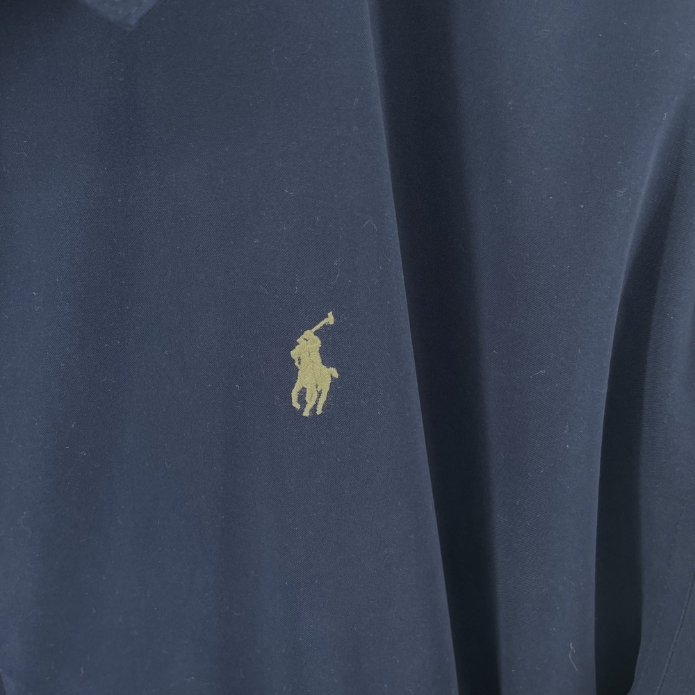 Vintage Polo Ralph Lauren Men's XXL Harrington Bomber Jacket Navy Blue Full Zip - Picture 5 of 15